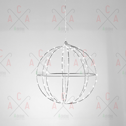 ACA Lighting Vánoční LED venkovní koule 240 led 40cm studená bílá X0624024226