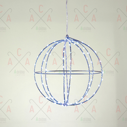 ACA Lighting Vánoční LED venkovní koule 240 led 40cm modrá X0624064226