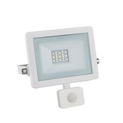 ACA Lighting LED reflektor s čidlem bílá IP66 10W 3.000K 230V 800Lm X1030WS