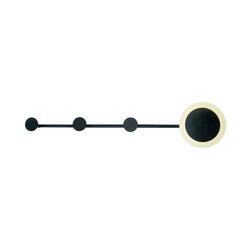 ACA Lighting nástěnné svítidlo a věšák na kabáty LED 7W 3000K 560lm černá 70X7X15CM VALENTINO ZM71LEDW70BK