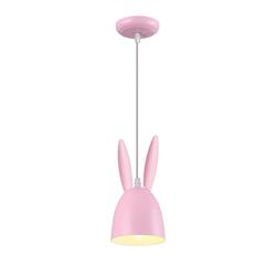 ACA Lighting dětské závěsné svítidlo 1XE27 růžové D12XH100CM BUNNY ZM71P12P