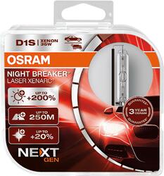 OSRAM D1S 85V XENARC NIGHT BREAKER LASER +200% 3 roky záruka 2ks 66140XNN-HCB