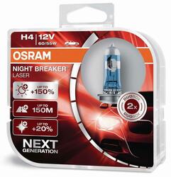 Osram Night Breaker Laser H4 P43t 12V 60/55W 64193NL-HCB