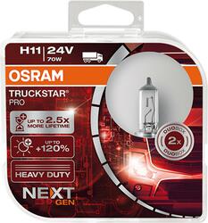 OSRAM H11 24V 70W PGJ19-2 TRUCKSTAR PRO NEXT GEN +120% více světla 2ks 64216TSP-HCB