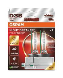 OSRAM D3S 35W XENARC NIGHT BREAKER LASER +220% 2ks 66340XN2-2HB