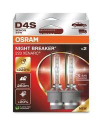 OSRAM D4S 35W XENARC NIGHT BREAKER LASER +220% 2ks 66440XN2-2HB