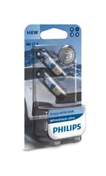 Philips H6W 12V 6W BAX9s WhiteVision Ultra 2ks 12036WVUB2