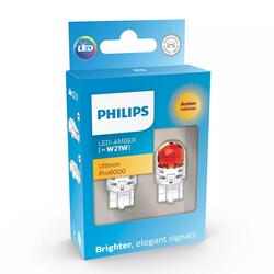 Philips LED W21W 12V 2,3W Ultinon Pro6000 SI Amber Intense 2ks 11065AU60X2