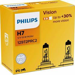 Philips H7 12V 55W PX26d Vision +30% 2ks 12972PRC2