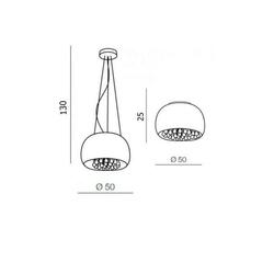 Závěsné/stropní přisazené svítidlo AZzardo Burn 2 pendant/top AZ0700 G9 6x40W IP20 50cm chromové