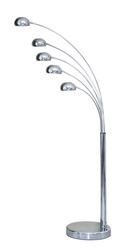 AZzardo Palp stojací lampa 5x E14 40W 210cm IP20, chromové AZ1122