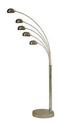 AZzardo Palp stojací lampa 5x E14 40W 210cm IP20, bronzová patina AZ2623