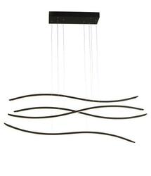 LED Závěsné svítidlo AZzardo Waves Dimm black AZ2912 70W 4900lm 3000K IP20 stmívatelné černé