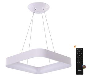 AZzardo Solvent S SMART závěsné svítidlo LED 97W 4885lm 3000-6000K 110cm hranaté IP20, bílé + ovladač