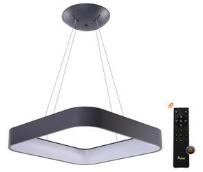AZzardo Solvent S SMART závěsné svítidlo LED 97W 4885lm 3000-6000K 110cm hranaté IP20, šedé + ovladač
