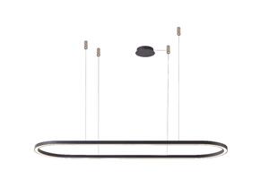 AZzardo ELENA závěsné svítidlo LED 50W 2700lm 3000K 120cm IP20, černé