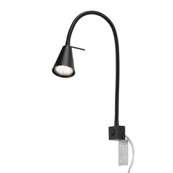 BRILONER Flexibilní nástěnné svítidlo 40,3 cm 1xGU10 5W 400lm černá BRI 2080-015