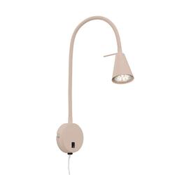 BRILONER Tusa Bett lampa na čtení - 4,7W, 400lm, LED, vypínač, nastavitelná, béžová 2082011