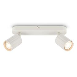 BRILONER Skaft stropní bodové svítidlo - GU10 patice, max. 9W, nastavitelné, starobílá, 2-ramenné 2324026