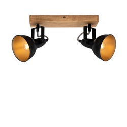 BRILONER Bodové svítidlo 28 cm 2x E14 25W černá BRI 2901-025