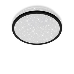 BRILONER LED stropní svítidlo hvězdné nebe, pr. 21,7 cm, 10 W, černá BRI 3456-015