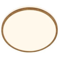 BRILONER Acorus W stropní svítidlo pr.28 cm - 12W, 1200lm, LED, IP44, teplá bílá, bílé/dřevo 3870014