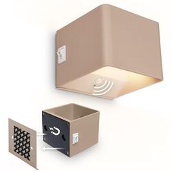 BRILONER Borra nástěnné svítidlo - 1,5W, 100lm, bezdrátové, LED, s pohybovým čidlem, béžové 3879011