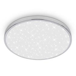 BRILONER Tak stropní svítidlo pr.33 cm - 22W, 2400lm, LED, hvězdné nebe, IP44, chrom 3934018