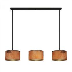 BRILONER Mata závěsné svítidlo, dekor s lístky, 3xE27 patice, kávová barva 4853034