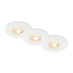 BRILONER LED vestavná svítidla, pr.9 cm, 3x LED, 5 W, 480 lm, bílé BRI 7044-036