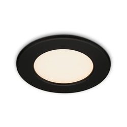 BRILONER LED vestavné svítidlo, pr. 11,5 cm, LED modul, 6W, 600 lm, černá IP44 BRI 7053-015
