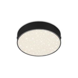 BRILONER LED stropní svítidlo hvězdné nebe, pr. 15,7 cm, 11 W, černá BRI 7072-415
