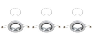 BRILONER 3ks sada vestavné svítidlo, pr. 8,6 cm, hliník BRI 7110-039