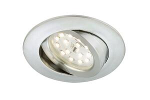 BRILONER LED vestavné svítidlo, pr. 8,2 cm, 6,5 W, hliník BRI 7296-019