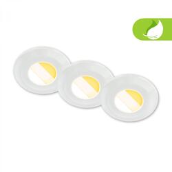 BRILONER Klira 3ks sada LED vestavných bodových svítidel do koupelny 230V, stmívatelné, Ra90, IP44, bílé 7589036