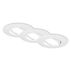 BRILONER 3ks sada LED vestavné svítidlo, 9 cm, 4,9W, 480lm, bílé BRI 7597036