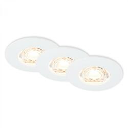 BRILONER 3ks sada LED vestavné svítidlo, 6,5 cm, 3,6W, 350lm, bílé BRI 7606036