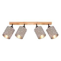 BRILONER Bodové svítidlo 65 cm 4x E27 25W taupe BRILO 2078-041