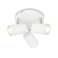 BRILONER Supo stropní bodové svítidlo - GU10 patice, max. 9W, nastavitelné, 3-ramenné, bílé 2365036
