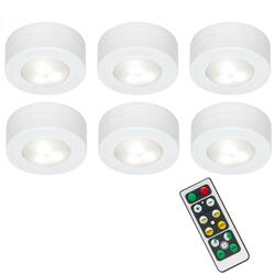 BRILONER LED skříňkové svítidlo pr. 5,8 cm 6x60lm bílé BRILO 2632-066