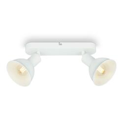 BRILONER Bodové svítidlo 27 cm 2x E14 max. 25W bílé BRILO 2674-026