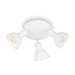 BRILONER Bodové svítidlo pr. 19 cm 3x E14 max. 25W bílé BRILO 2674-036