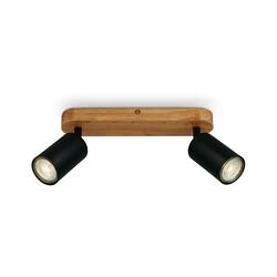 BRILONER Bodové svítidlo 27 cm 2xGU10 max. 9W černá BRILO 2922-025