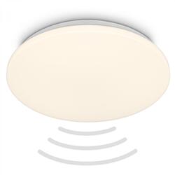 BRILONER Walk LED stropní svítidlo IP54, 3m dosah čidla, pohybové čidlo, bílé 3828016