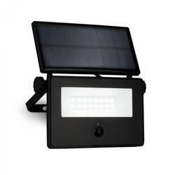 BRILONER Solární LED venkovní nástěnné svítidlo vč. IR senzoru, černé, 5W, 400 lm, sklo/plast 3856015