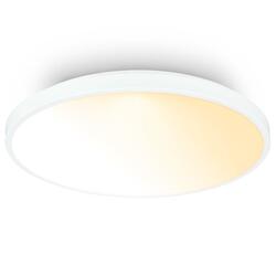 BRILONER Competo stropní svítidlo pr.38 cm - 24W, 2600lm, stmívatelné, dálkový ovladač, CCT teplá/neutrální bílá, bílé 3906016