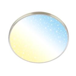 BRILONER Competo stropní svítidlo pr.38 cm - 24W, 2600lm, stmívatelné, hvězdné nebe, CCT teplá - denní bílá, bílé 3907012