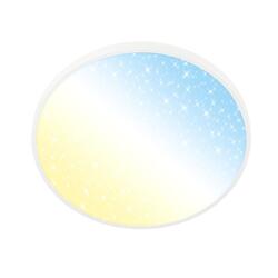 BRILONER Competo stropní svítidlo pr.38 cm - 24W, 2600lm, stmívatelné, hvězdné nebe, CCT teplá - denní bílá, matný nikl 3907016