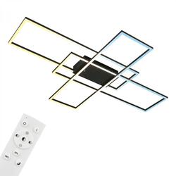 BRILONER Roami LED stropní svítidlo, stmívatelné, dálkový ovladač, CCT ovladač, černá 3931015
