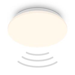 BRILONER Ugo stropní svítidlo pr.27 cm - 13W, 1300lm, LED, teplá bílá, pohybové čidlo, bílé 3959016